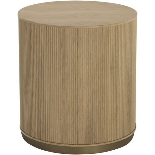 Kalla 24.5 X 22 inch Rustic Oak Side Table